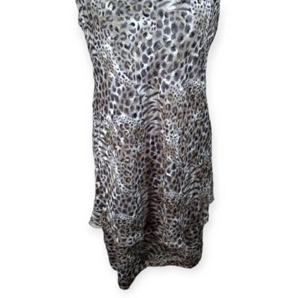 VINTAGE PATRA ANIMAL-PRINT BLACK, GRAY, & GOLD SZ.12P EUC. - Picture 3 of 7